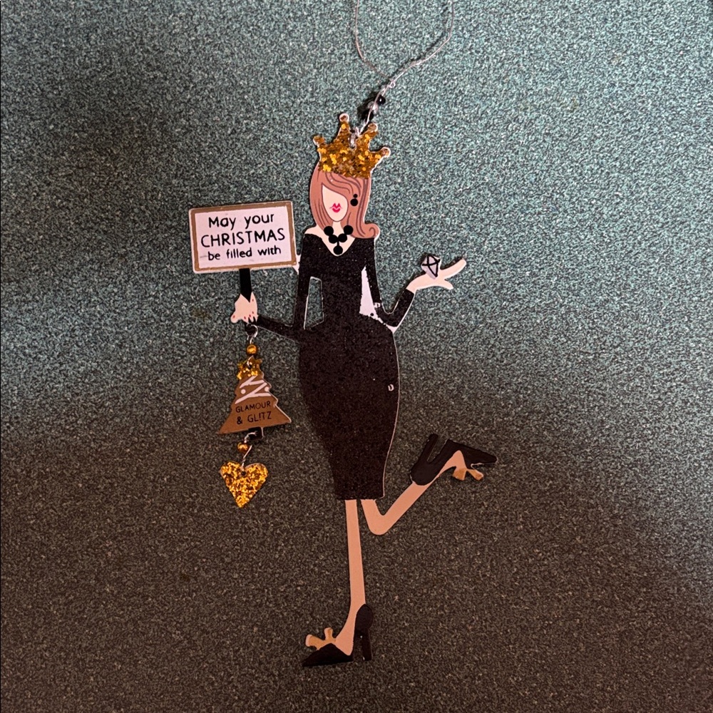 Festive Glamorous Christmas Ornament